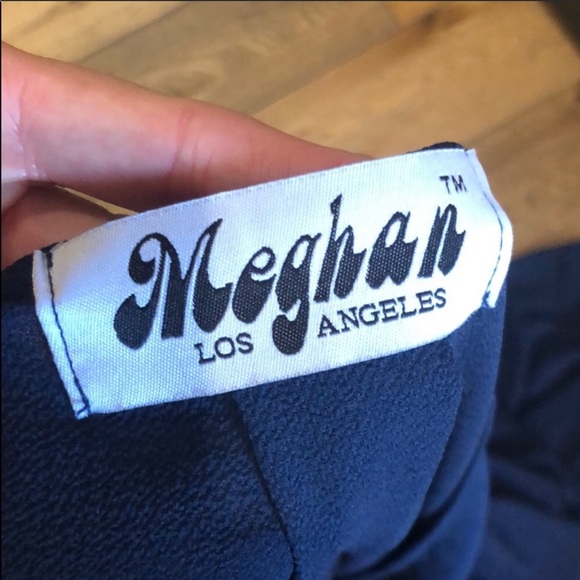 Meghan LA NAVY Jasmine Wrap Maxi Dress Small - Picture 8 of 8